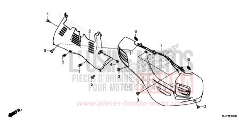 CAPOT INFERIEUR GL1800CF de 2015